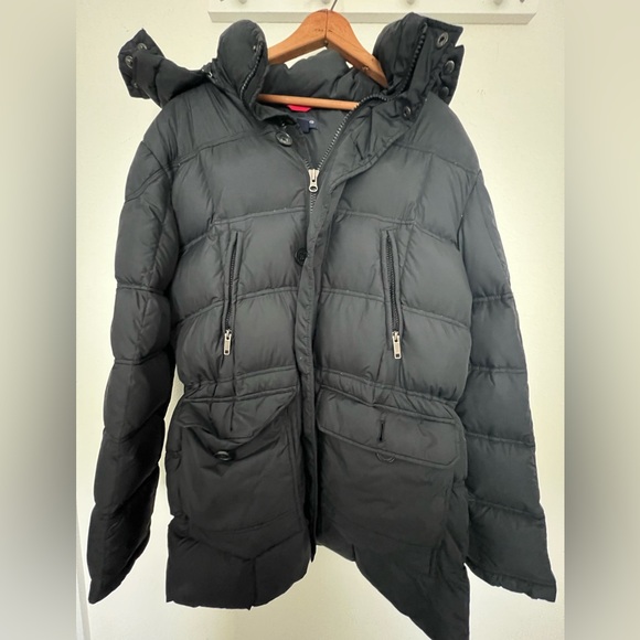 Mens Lands End Down jacket Large, superior quality, great preowned condition - Picture 1 of 11
